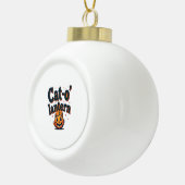 Lantaarnkat Keramische Bal Ornament (Rechts)