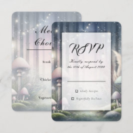Lantaarnlicht Dromen Betoverd Bos Bruiloft RSVP Kaartje