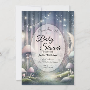 Lantaarnlicht Droom Betoverd Bos Baby Shower Kaart