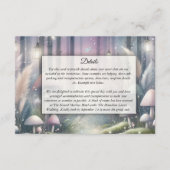 Lantaarnlicht droomt betoverd bos informatiekaartje (Voorkant)