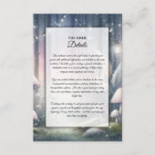 Lantaarnlicht droomt betoverd bos informatiekaartje (Voorkant)