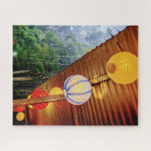 Lantaarnlicht in de regen – Stille Guatemala legpu Legpuzzel (Horizontaal)
