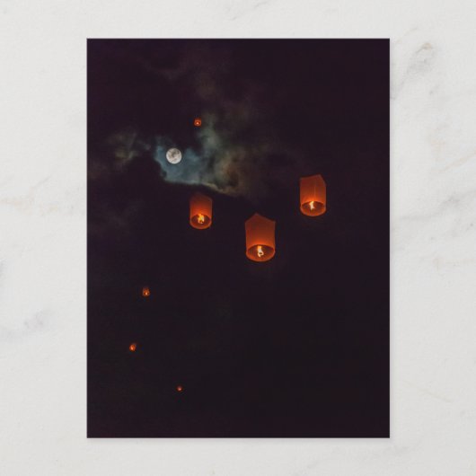 Lantaarns aan de hemel briefkaart (Voorkant)
