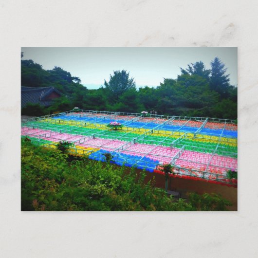 Lantaarns bij Seokguram Grotto, Zuid-Korea Briefkaart (Voorkant)