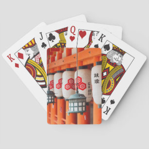Lantaarns binnen het Itsukushima-heiligdom Pokerkaarten