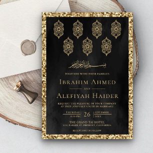   Lantaarns Black Gold Muslim Weduwen Kaart