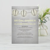 Lantaarns Bridal Shower Invitations Kaart (Staand voorkant)