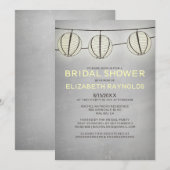 Lantaarns Bridal Shower Invitations Kaart (Voorkant / Achterkant)