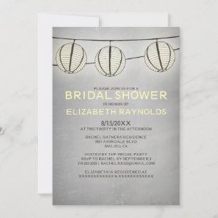  Lantaarns Bridal Shower Invitations Kaart
