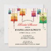 Lantaarns Cherry Tree Birds Spring Vrijgezellenfee Kaart (Achterkant)