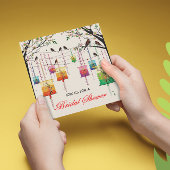 Lantaarns Cherry Tree Birds Spring Vrijgezellenfee Kaart