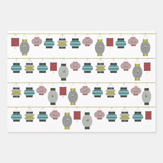 Lantaarns die Document Bladen verpakken Inpakpapier Vel (Voorkant 3)