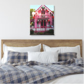 Lantaarns en roze tandbrood - Martha's wijntuin Canvas Afdruk (Insitu (Slaapkamer))