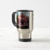 Lantaarns en roze tandbrood - Martha's wijntuin Reisbeker (Voorkant links)