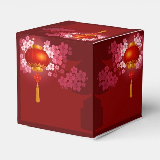 Lantaarns Hao Dao Gelukkig Vietnamees Nieuwjaar CC Bedankdoosjes (Achterkant)