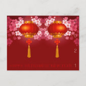 Lantaarns Hao Dao Gelukkig Vietnamees Nieuwjaar HP Feestdagenkaart (Voorkant)