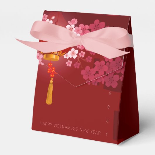 Lantaarns Hao Dao Gelukkig Vietnamees Nieuwjaar TF Bedankdoosjes (Voorkant Zijde)