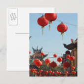 Lantaarns in China Briefkaart (Voorkant / Achterkant)