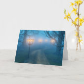 Lantaarns in de Fog-Kaart Kaart (Gele Bloem)