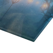 Lantaarns in het snijvlak van de mist snijplank (Hoek)