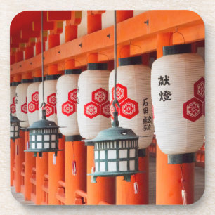 Lantaarns in Itsukushima Shrine Bier Onderzetter