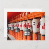 Lantaarns in Itsukushima Shrine Briefkaart (Voorkant / Achterkant)