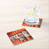 Lantaarns in Itsukushima Shrine Kartonnen Onderzetters (Insitu)