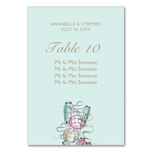 Lantaarns & linten tafel Kaart met gastenlijst (Achterkant)