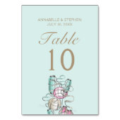 Lantaarns & linten tafel Kaart met gastenlijst (Voorkant)