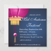 Lantaarns, Maan, en Mooncakes Uitnodiging (Voorkant)