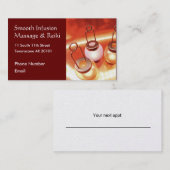 Lantaarns met kaarsen afsprakenkaartje (Voorkant / Achterkant)