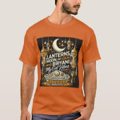 Lantaarns, Moon & Biryani Eid Al Fitr Tshirt (Voorkant)