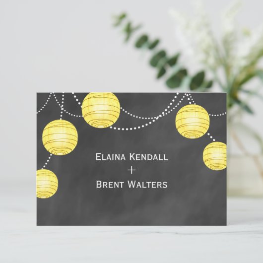 Lantaarns op Chalk RSVP in Geel (Staand voorkant)