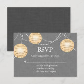 Lantaarns op Grijze RSVP (Voorkant / Achterkant)