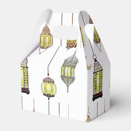 Lantaarns Ramadan Mubarak Oriëntaals Arabisch Mosl Bedankdoosjes (Voorkant Zijde)