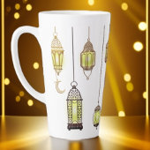 Lantaarns Ramadan Mubarak Oriëntaals Arabisch Mosl Latte Mok