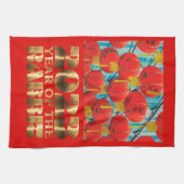 Lantaarns Red Gold Chinees nieuwjaar konijn Theedoek (Horizontaal)