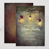 Lantaarns Rustiek Land Bloemen Vrijgezellenfeest Kaart (Voorkant / Achterkant)