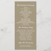  lantaarns stijlvolle bruiloft programma's (Achterkant)