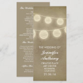  lantaarns stijlvolle bruiloft programma's (Voorkant / Achterkant)