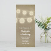  lantaarns stijlvolle bruiloft programma's (Staand voorkant)