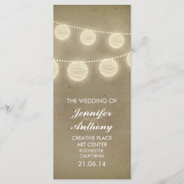  lantaarns stijlvolle bruiloft programma's