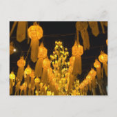 Lantaarns voor het Loi Krathong festival. Briefkaart (Voorkant)
