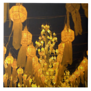 Lantaarns voor het Loi Krathong festival. Tegeltje