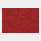 Lantana Bloemendesign Rood Inpakpapier Vel (Voorkant)