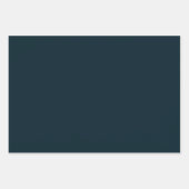 Lantana Floral Teal Blue Design Inpakpapier Vel (Voorkant 3)