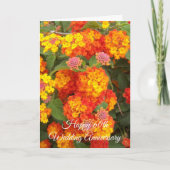 Lantana Personalized 60th Wedding Jubileum Kaart (Voorkant)
