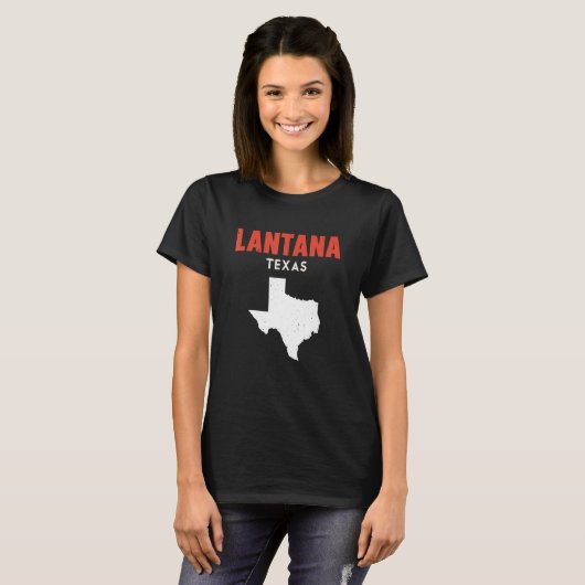 Lantana Texas Verenigde Staten State America Trave T-shirt (Voorkant volledig)