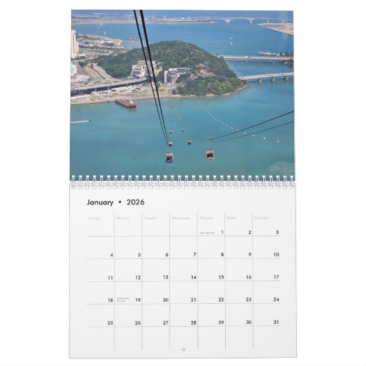 Lantau Island 2026 calendar Kalender (Jan 2026)