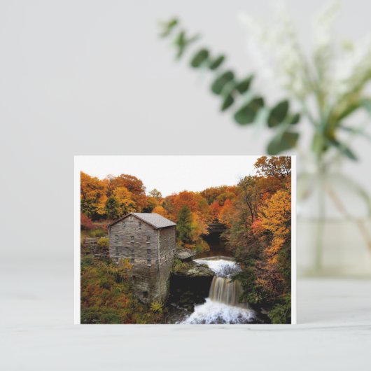 Lanterman's Mill in de herfst Briefkaart (Staand voorkant)